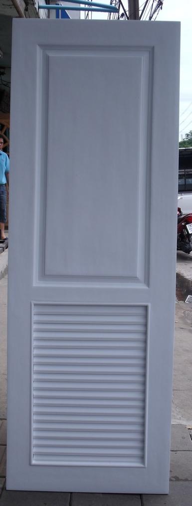 ประตูไฟเบอร์กลาสสีขาว FDL003 ขนาด80x200ซม. ใช้ได้ทั้งห้องน้ำและห้องเก็บของ